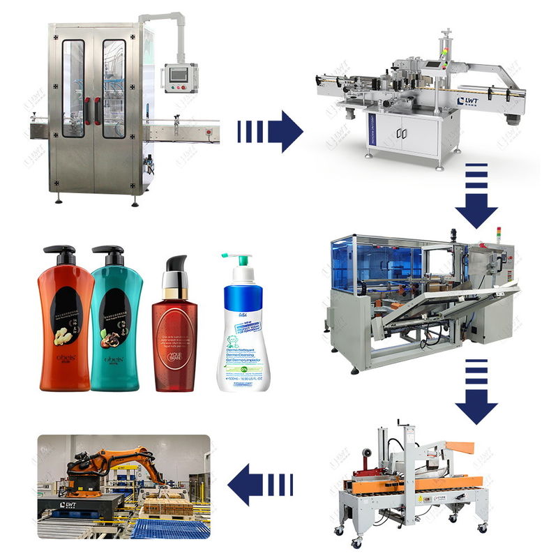 Clamping Type Shampoo Bottle Filler for Auto Weighing Filling System