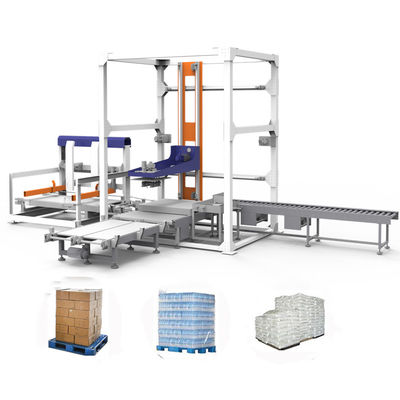 เครื่องบรรจุอาหาร Palletizing Line เครื่องอุตสาหกรรม Servo Cartesian Palletizer