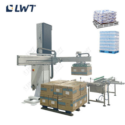 ระบบ LWT อัตโนมัติ Palletizer สําหรับบรรจุกล่องกล่อง